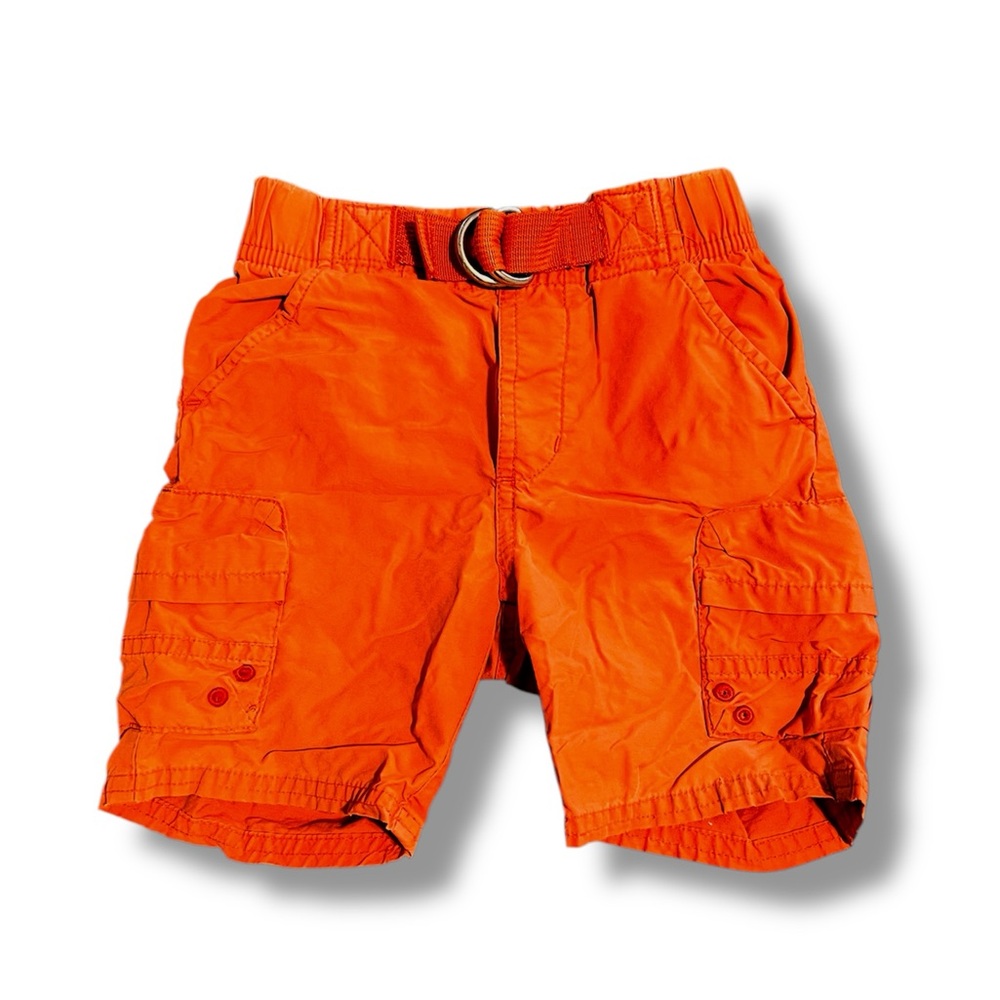 Toddler Orange Cargo Shorts